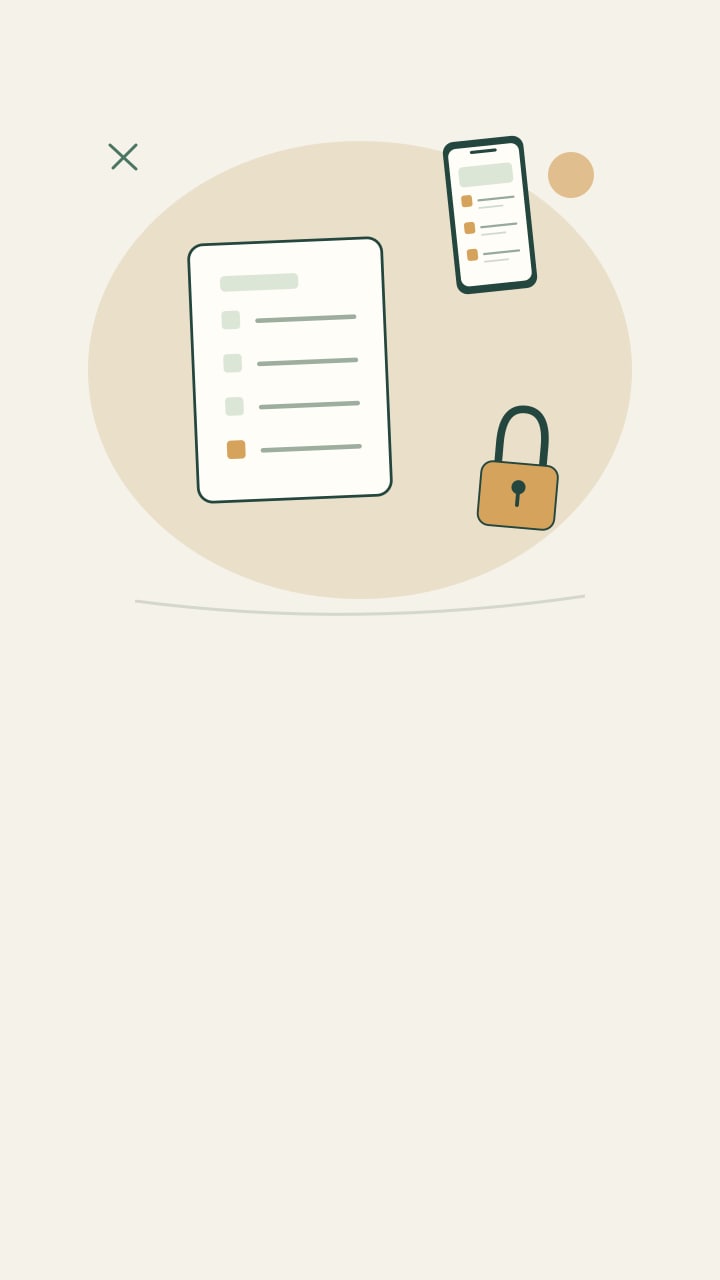Menu document with an open-access check mark