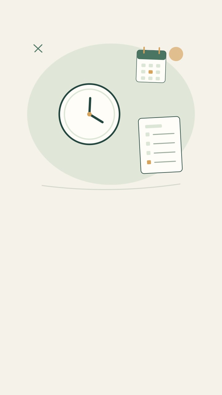 A person-independent daily review checklist and a clock